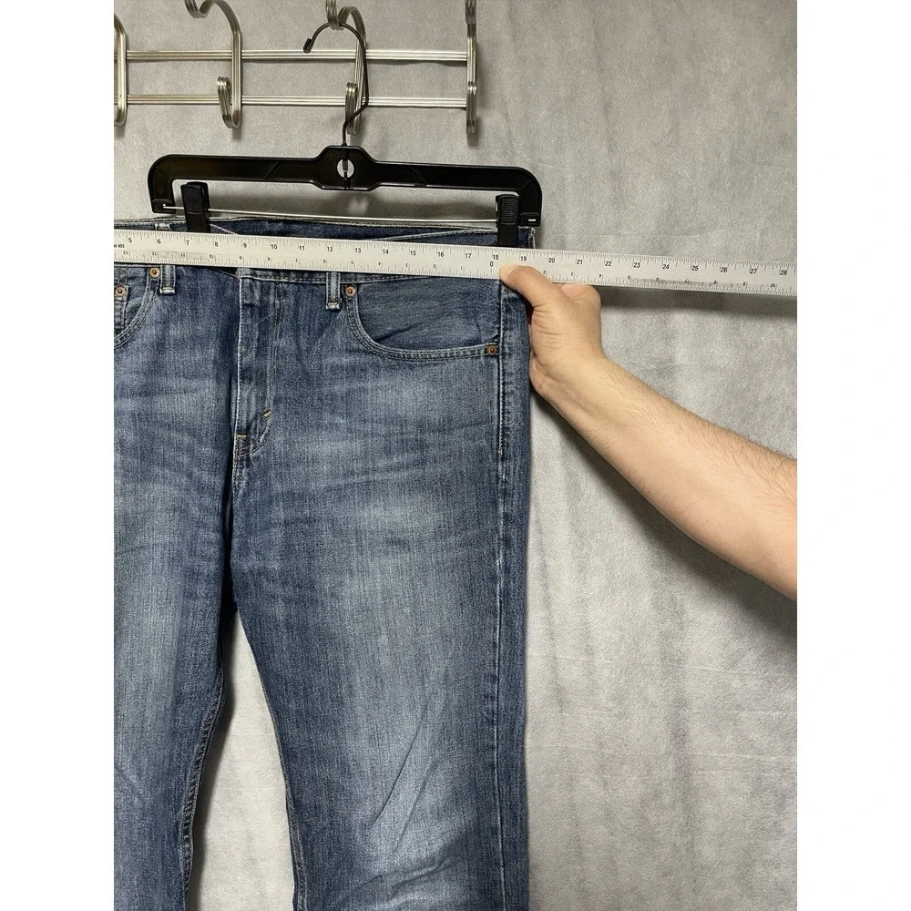 Levi's 527 Jeans Men 36 X32 Blue Denim Stone Wash Preppy Western‎ Bootcut Cowboy